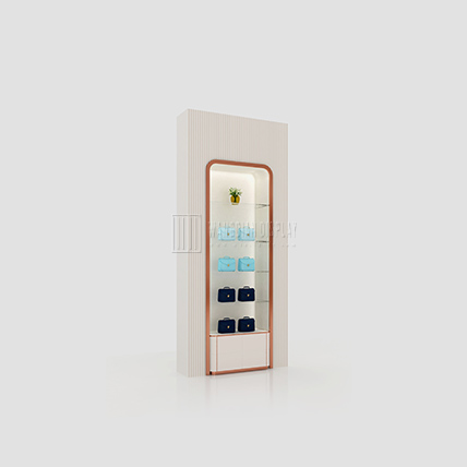 Handbag display wall cabinet design for sale
