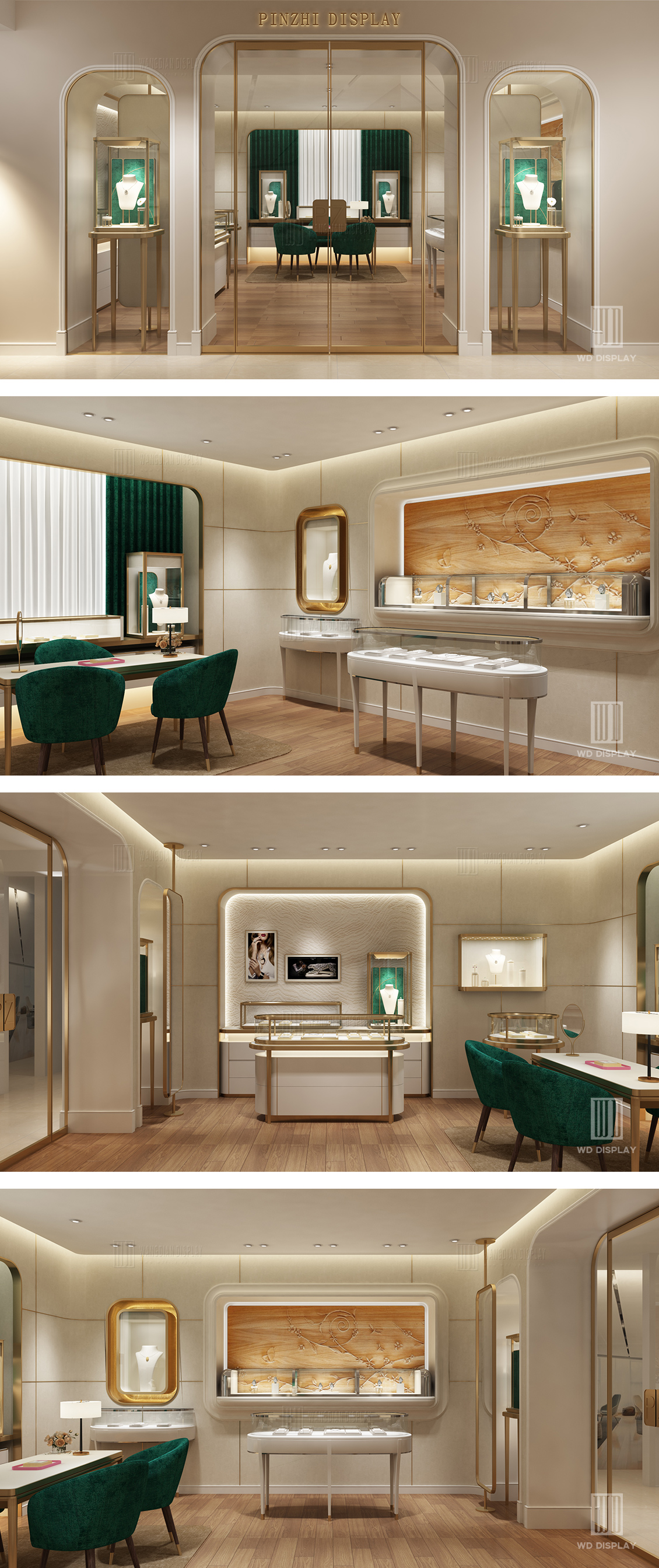 High end interior design for jewellery showroom
