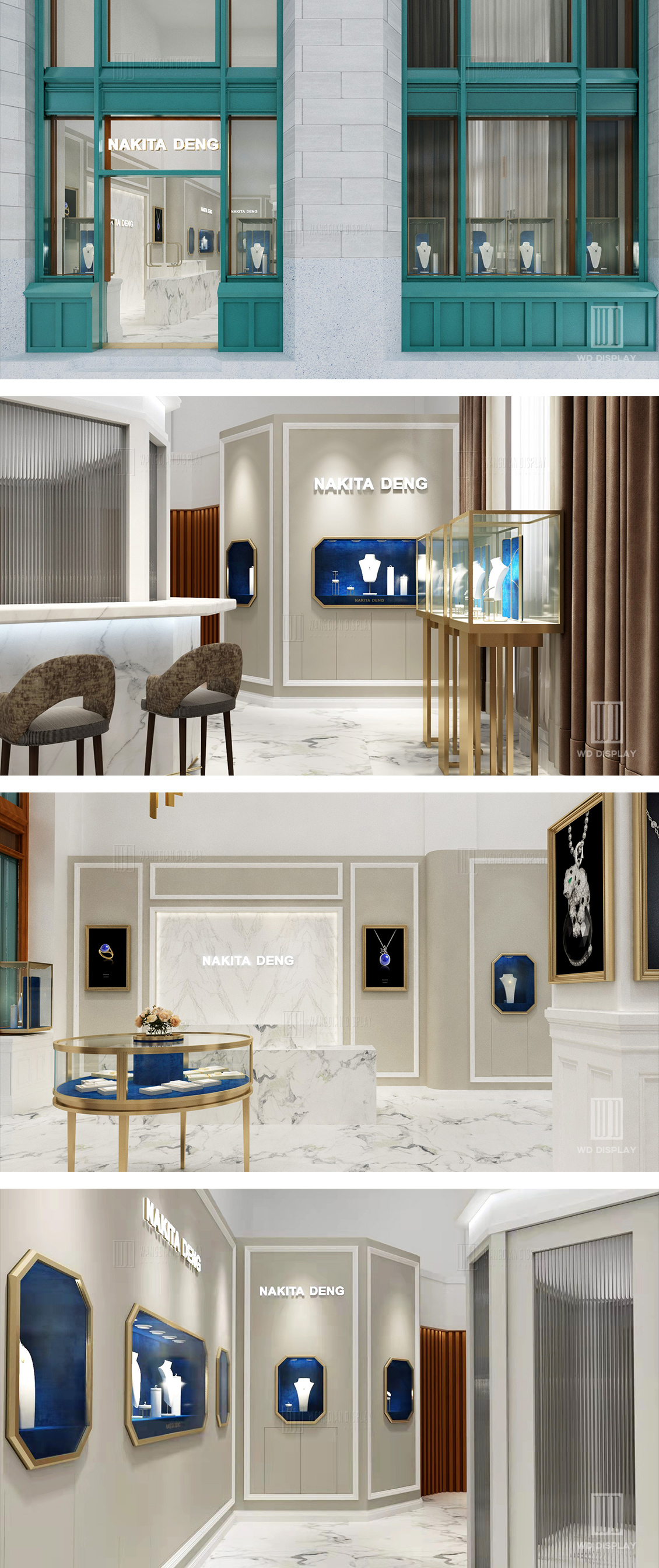 Modern style jewelry store design