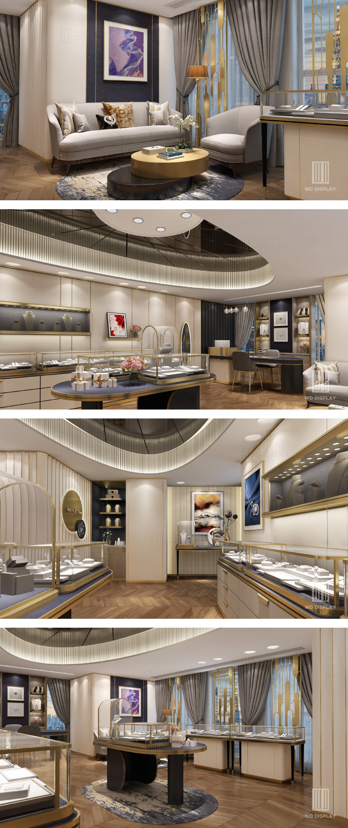 Creative Small Jewelry Retail Holistic Store Design