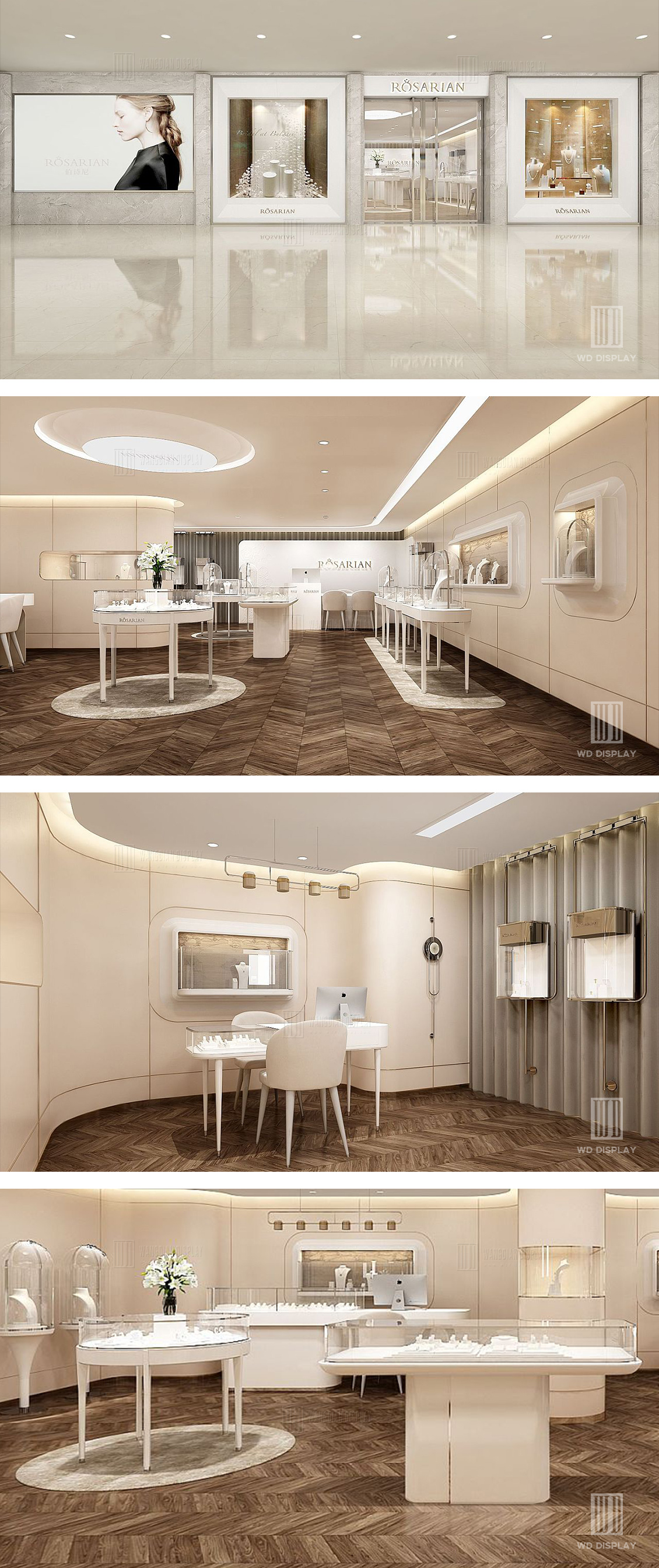 high-end luxury diamond jewelry store design