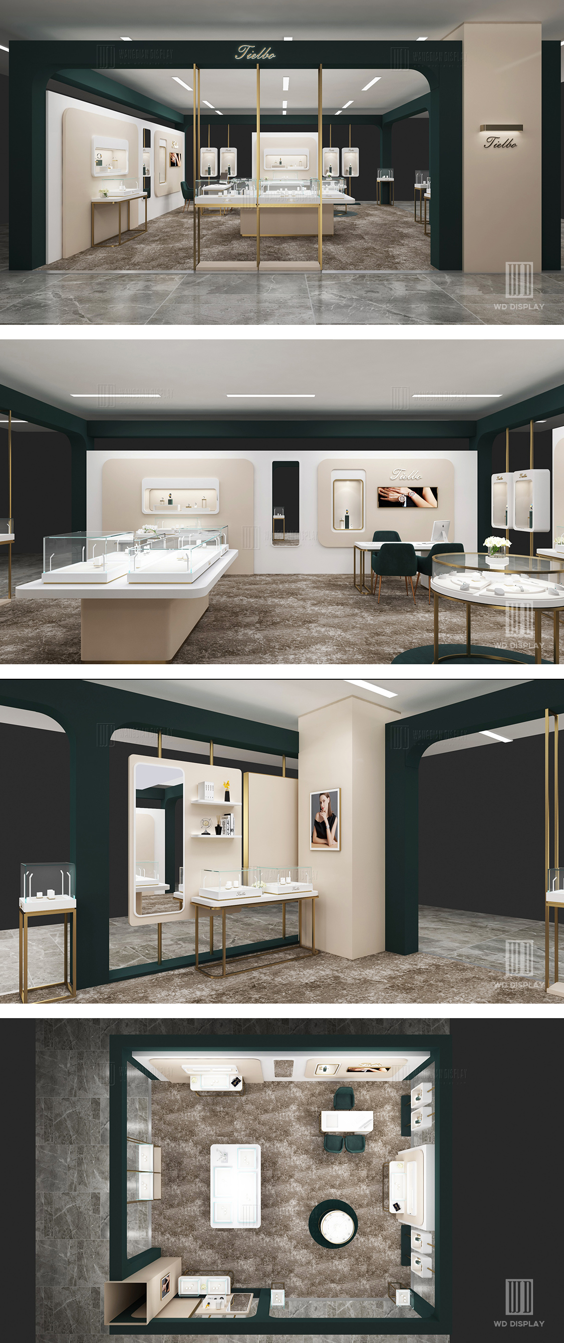 High-end watch store sales kiosk design