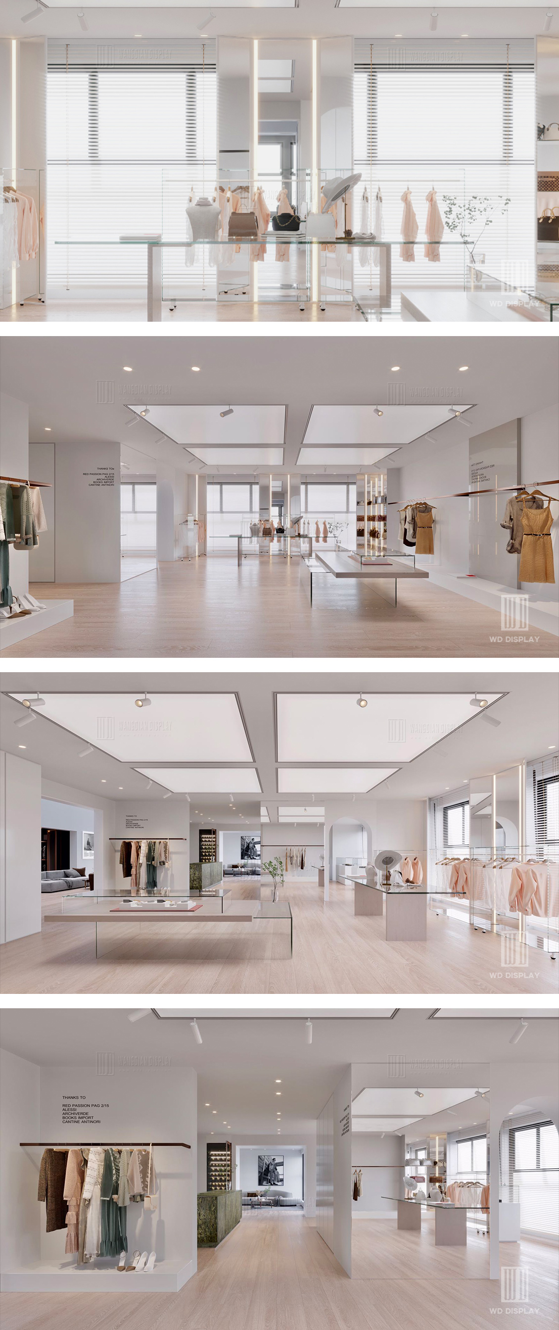 Space design for branded garments retail store