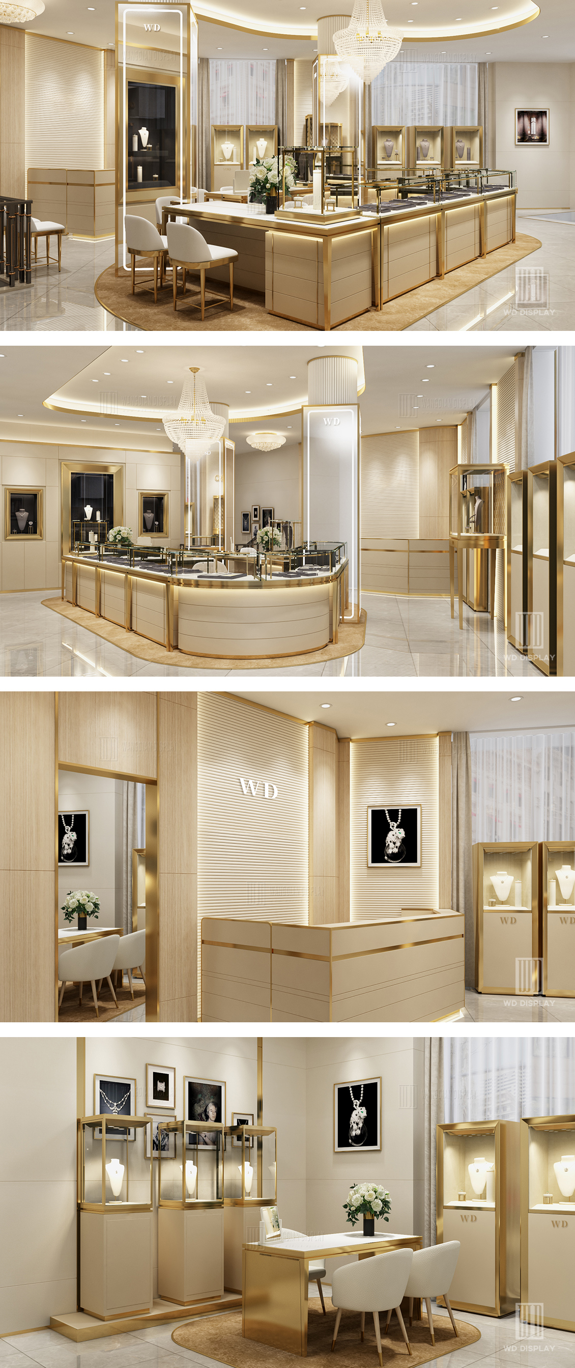 High-end jewelry retail store design in UK