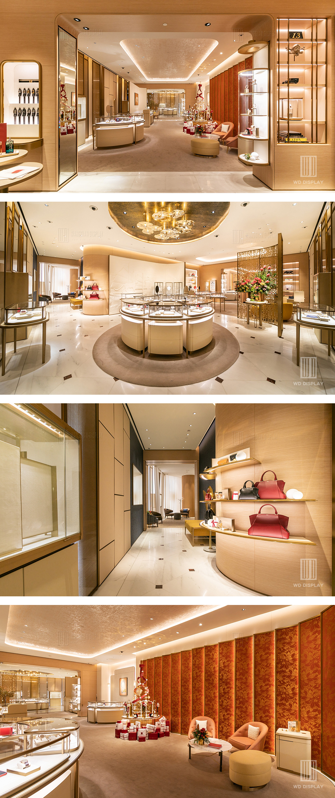 Luxury jewelry store display design