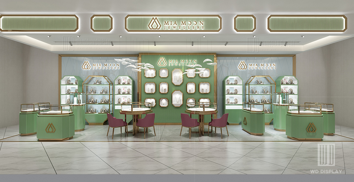 2024smallhigh-endjewelrykioskshowcaseprojectinBahrain(2)