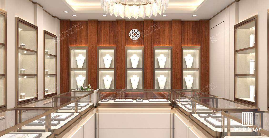 【2026】Bahrain-Brand-Pearl-Retail-Store-Design-and-jewelry-Display-Cabinet-Project