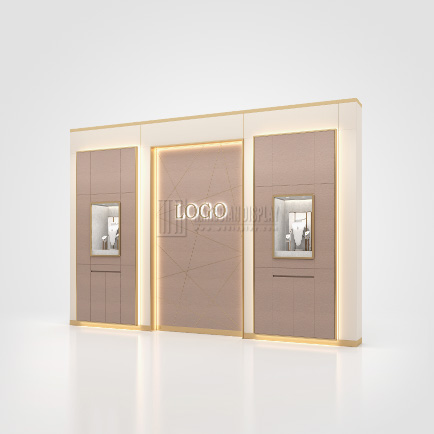 High-End Luxury Jewelry and Watch Wall Cabinet Wall Mount Display Case For Jewelry Store