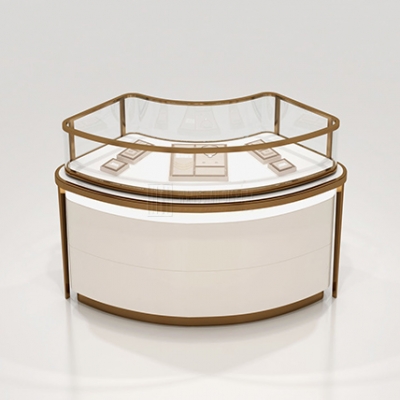 Luxury jewelry display showcase for Cartier