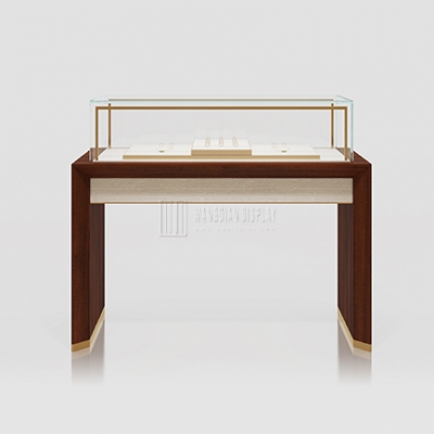 New Stainless Steel Vitrine  Glass Jewelry Display Showcase For Brand Jewellery Shop