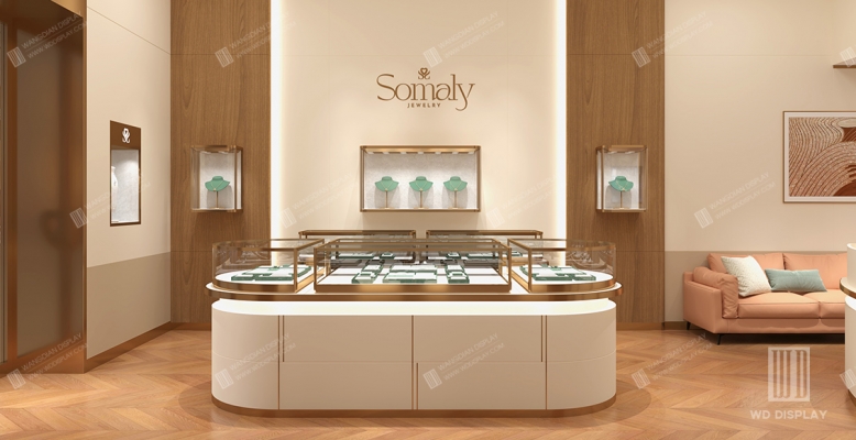 【Cambodia】Exquisite jewelry store decoration design Jewellery retail store renovation design