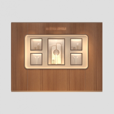 Luxury Jewellery Wall Display Cabinets Custom Designs for Retail Stores