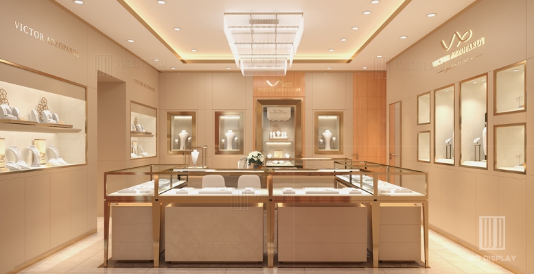 【Malta】Fancy jewelry store interior design brand jewelry showcase project