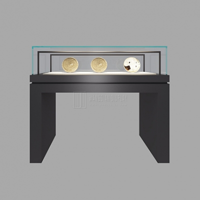Black Glass Antique Display Cabinets For Museum