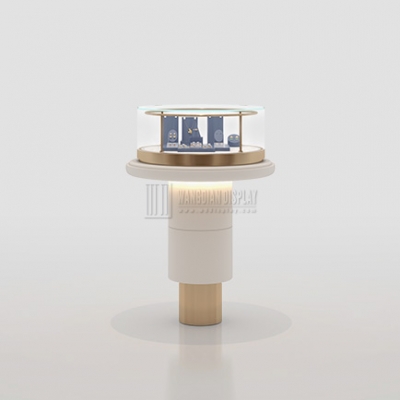 2026 New Circular Jewelry Showcase Design High-end Jewelry Store Cabinet Manufacturing