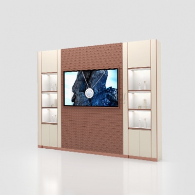 New Jewelry Store Brand Logo Display Wall Jewellery Display Wall Showcase