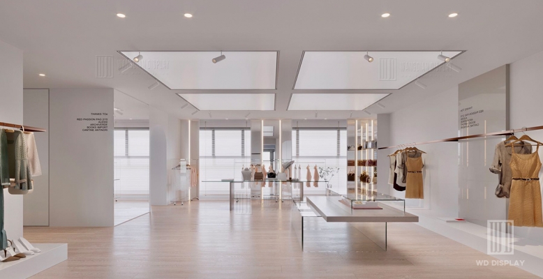 Space design for branded garments retail store