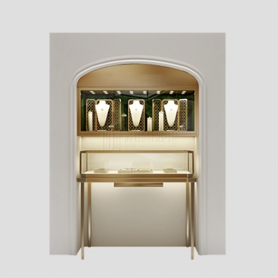 WD Showcase Luxury Custom Jewelry wall cabinet Display Showcase Interior design 