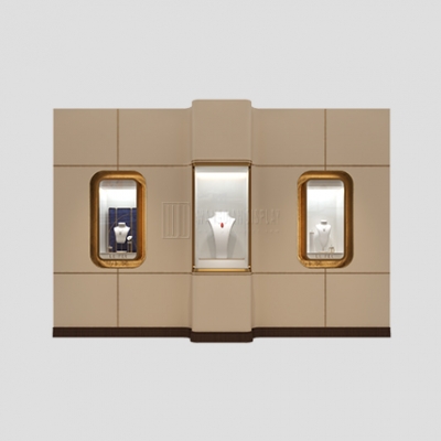 High-end Jewelry Store Wall Display Cabinet Unique Jewelry Watch Showcase Design