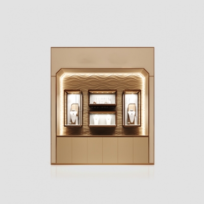 Custom Made Fashion Jewellery Wall Showcase High Quality Jewelry Display Cabinet Design