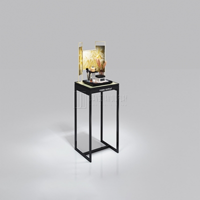 Customized free standing cosmetic shop display stand