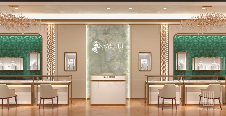 【2024】Jewelry store showcase interior design project for shopping malls