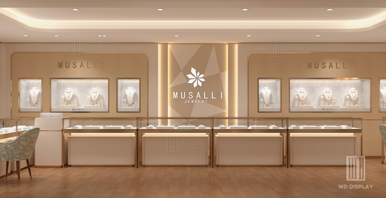 【Saudi】Brand jewelry retail store design small jewelry store high-end design
