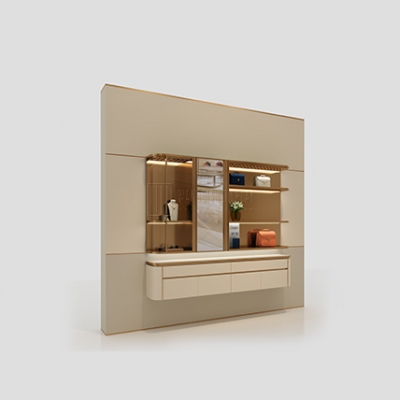 Luxurious jewelry store wall showcases design