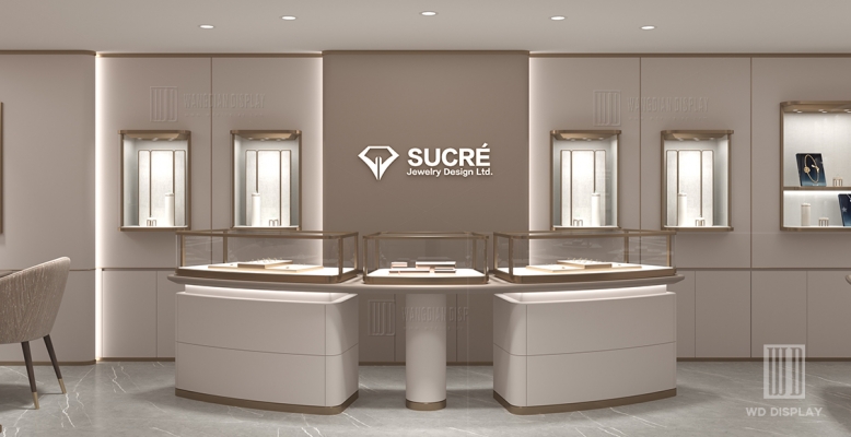 2024 modern high-end jewelry store showcase project in Hong Kong