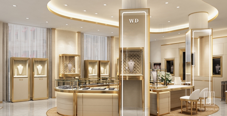 High-end jewelry retail store design in UK