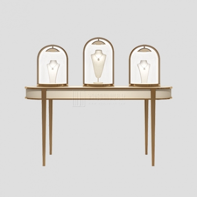 Jewelry store showcase design luxury jewelry showcase with three dome cabinets on top