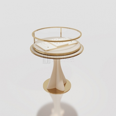 2025 New Design Round Jewelry Showcase Jewelry Store Island Display Stand