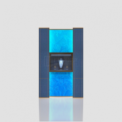 2025 Luxury Retail Jewelry Wall Showcase Cabinet High-End Custom Jewelry Shop Wall Vitrine