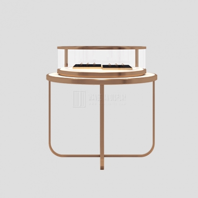 New Round Jewelry Island Showcase Jewelry Island Display Counter & Island Display Cases