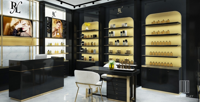 Modern small perfume shop design