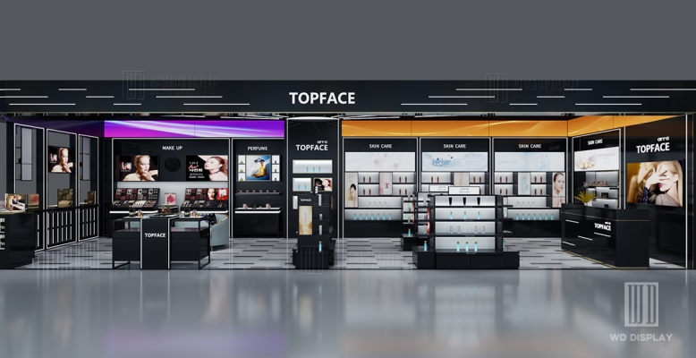 Luxury cosmetic retail shop design project