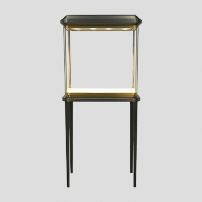 【RTS】Retro style rounded corner design jewelry boutique display cabinet