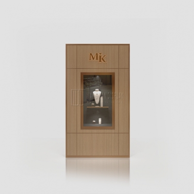 Custom Modern Wooden Jewellery Wall Showcase Fashion Jewelry Wall Vitrine