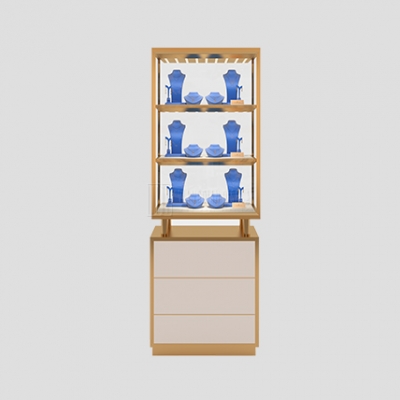 Jewelry Boutique Display Cabinet Multi-layer Display Tower Customized For Jewelry Store