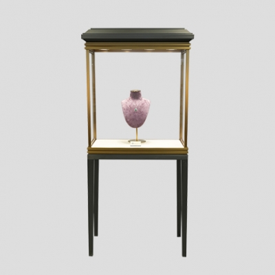 【RTS】 Retro style upright large jewelry boutique display cabinet factory direct sales