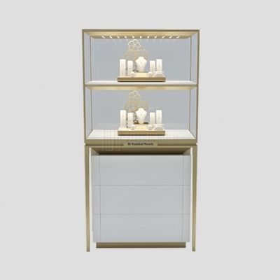 Luxury Retail Jewelry Store Vitrine Jewelry Window Display Showcase