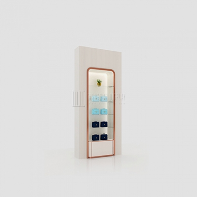 Handbag display wall cabinet design for sale