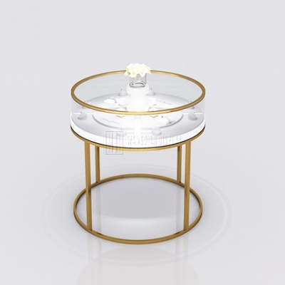 New Watch Showcase Round Glass Display Counter