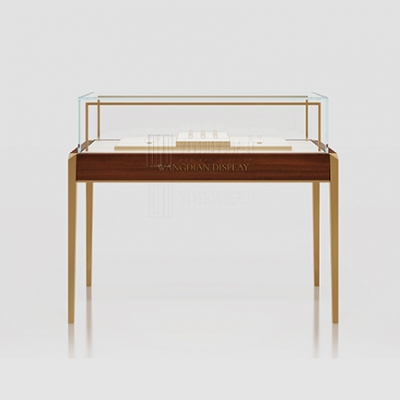 2025 Custom Free Standing Glass Jewelry Display Case New Design Jewellery Showcase For Sale