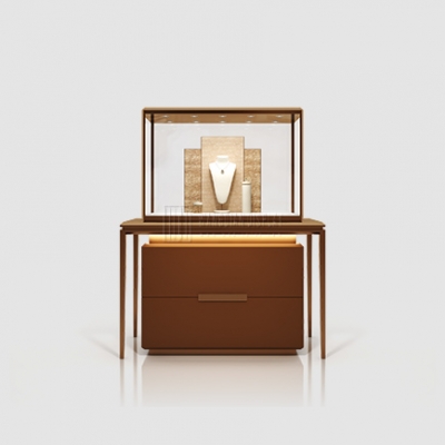 High End Luxury Jewelry Store Vitrine Show Case Diamond Gold Display Cabinet for Store