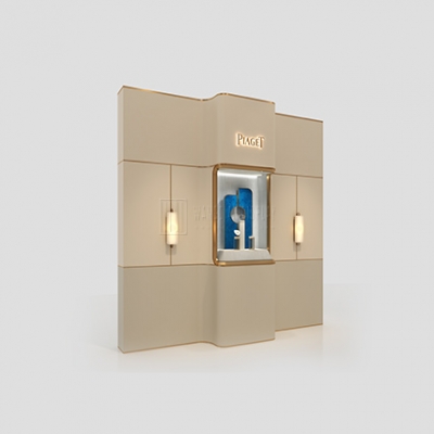 Jewelry retail store display wall showcase