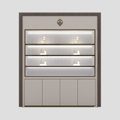 Unique Wood Jewelry Wall Showcase Modern Jewelry Display Cabinet Comercial Jewelry Furniture