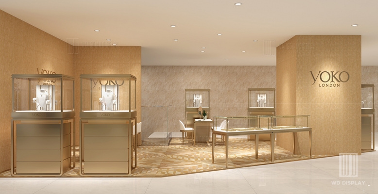 【Hong Kong】Brand jewelry store display showcase design project in the mall