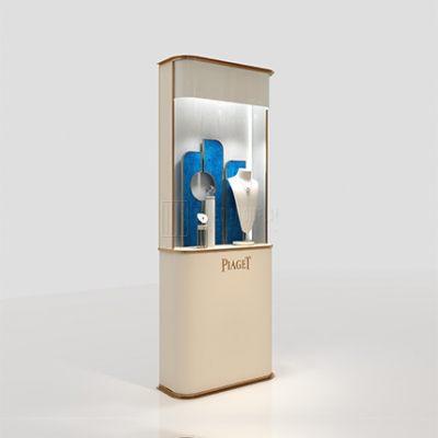 Modern style jewelry window showcases